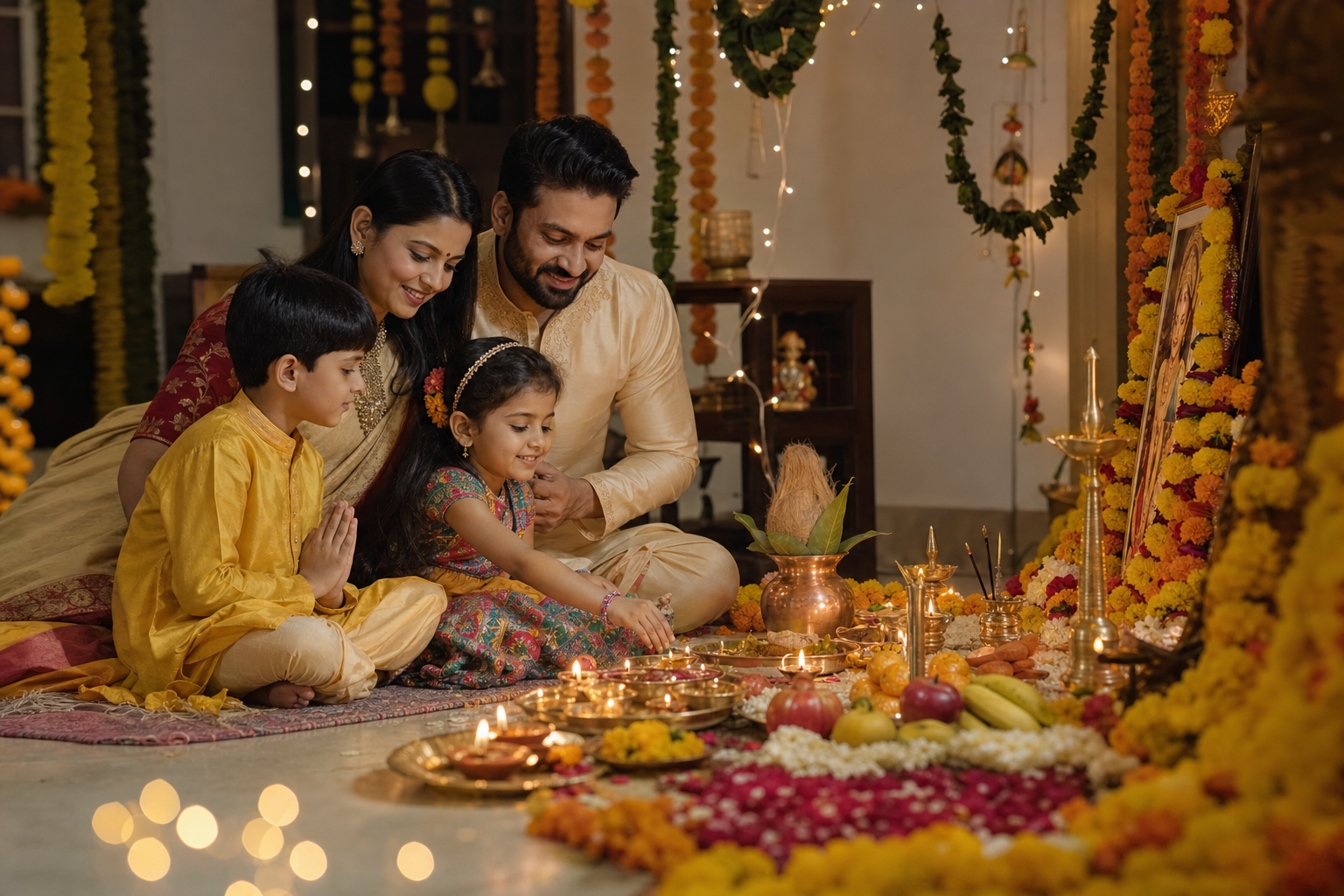 Birthday Janamdin Puja with family