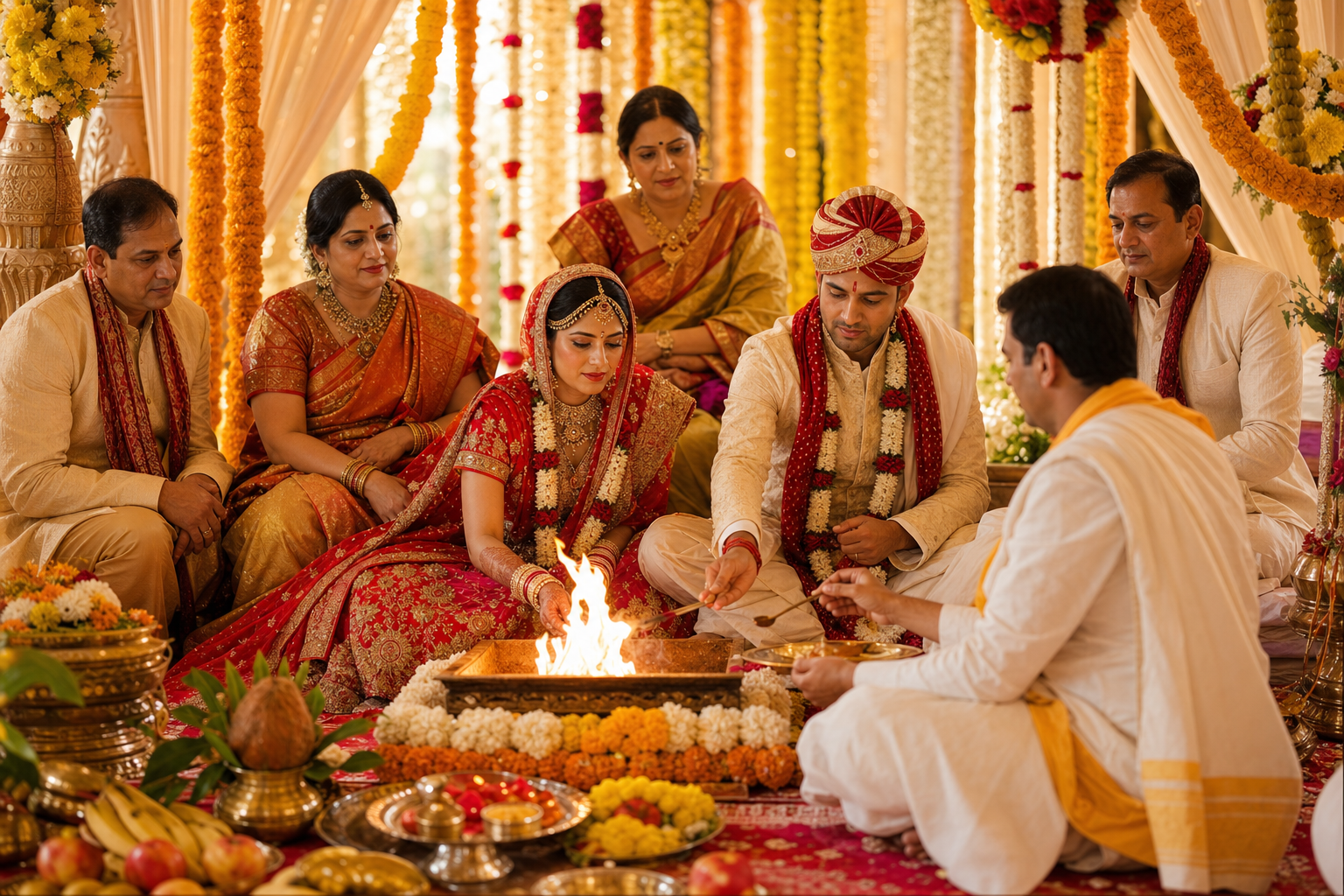 Vivah Shaadi Puja with sacred fire